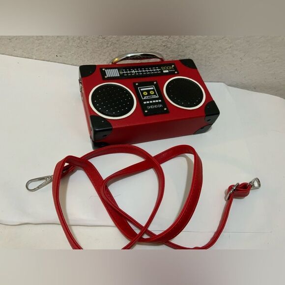 Retro Boom Box Purse red - Picture 1 of 10